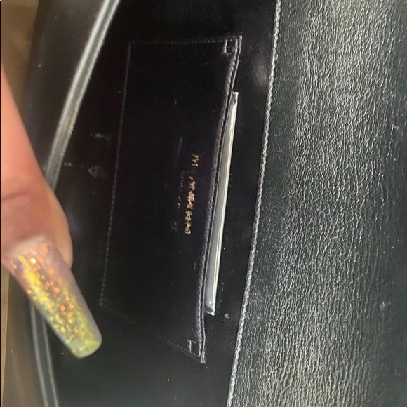 Yves Saint Laurent Black Leather Clutch - Picture 6 of 7